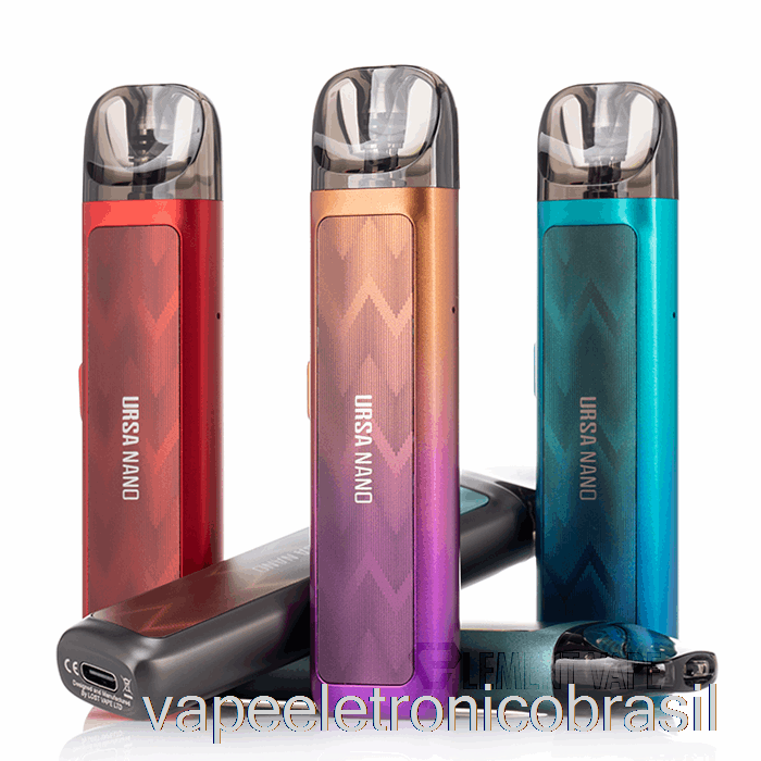 Vape Eletrônico Perdido Vape Ursa Nano Pod Kit Prata Geada